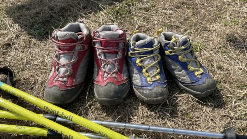 子どもたちのトレッキングシューズ