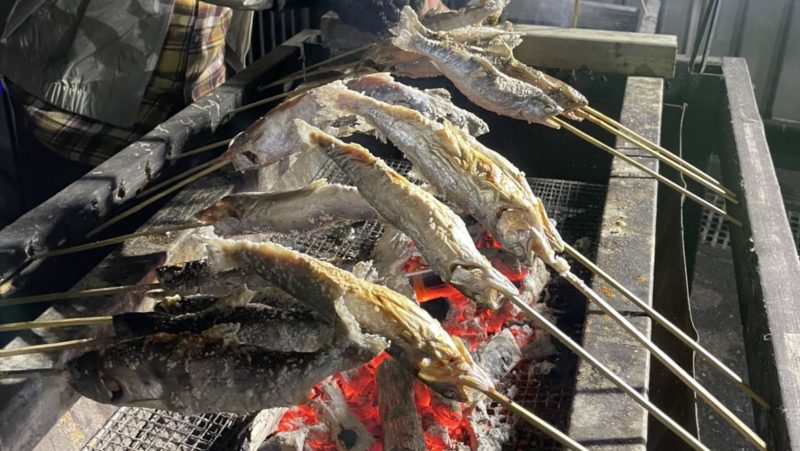 ヤマメの塩焼き