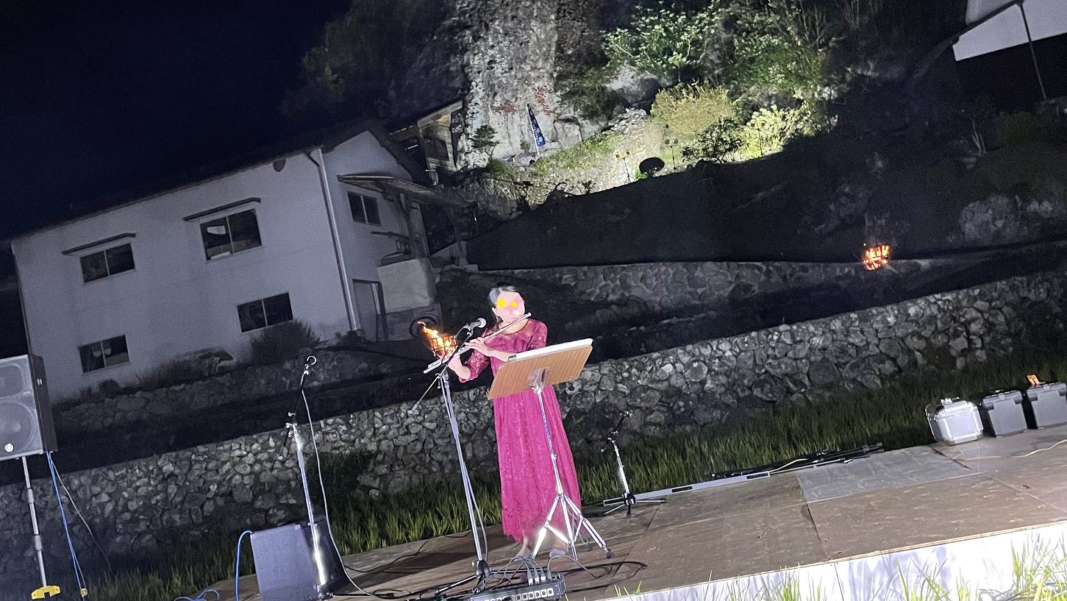 キャンプ場での町おこしのイベント