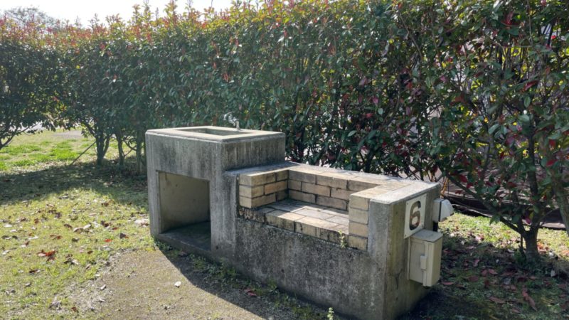 サイト毎にある炊事場